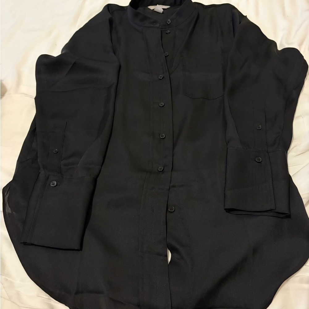H&M Oversized Classic Black Shirt